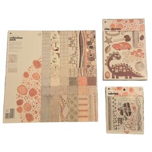 Basic Grey ARCHAIC 12 x 12 Collection Pack, Chipboard, Rubons *RETIRED* *RARE*